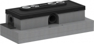 Latakas AX uBox universal Min.H=57mm, d40, pažemintas 