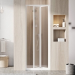 Durys dušo Ravak SDZ2-70 195 cm. Baltos spalvos profiliu irgrape stiklu 