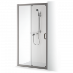 Dušo sienelė Brasta Glass SVAJA 990-1020x2000 pilkas stiklas 
