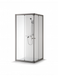 Dušo kabina Brasta Glass RASA 985-1000x985-1000x2000 rudas stiklas 