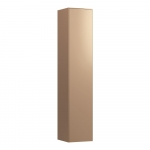 Aukšta spintelė Laufen SONAR, matmenys: 320x320x1595mm, 1 durelės, lankstai dešinėje, 1 medinė lentynėlė ir 4 stiklinės lentynėlės, spalva - Copper 