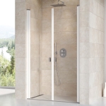 Durys dušo Ravak   CSDL2-90. Baltu profiliu ir skaidriu stiklu 