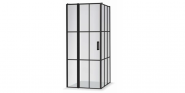Dušo kabina Brasta Glass KARINA 880-890x880-890x2000 skaidrus stiklas, Nero cube 