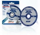 SPECIALIST+ deimantinis pjovimo diskas metalui 125x1.4x22.23 mm 
