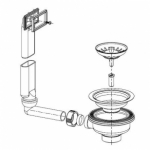 Užkemšamas ventilis 3 1/2" su priedais 