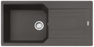 Fragranito plautuvė Franke URBAN UBG611-100 su ekscentriniu ventiliu, pasukama rankenėle, spalva - slate grey 
