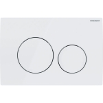 Vandens nuleidimo mygtukas Geberit Delta20 Round, baltas/baltas 