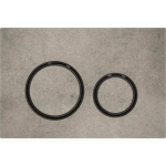 Vandens nuleidimo mygtukas WC Sigma50 Round, betonas/juodas chromas 