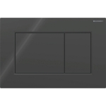 Vandens nuleidimo mygtukas Geberit Sigma01 Square, juodas 