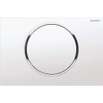 Vandens nuleidimo mygtukas WC Sigma10 Round baltas/chromas 