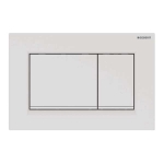 Vandens nuleidimo mygtukas Geberit Sigma20 Square baltas matinis 