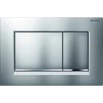 Vandens nuleidimo mygtukas Geberit Sigma20 Square matinis chromas/chromas 