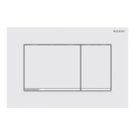 Vandens nuleidimo mygtukas Geberit Sigma20 Square baltas matinis/chromas 
