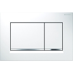 Vandens nuleidimo mygtukas Geberit Sigma20 Square baltas/chromas 