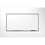 Vandens nuleidimo mygtukas Sigma10 Square baltas/chromas 