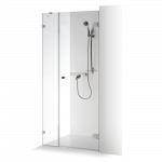 Dušo durys su sienele Brasta Glass IRMA 997-1005x2000 skaidrus stiklas 