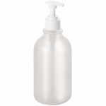 Buteliukas su pompa 500ml muilo dozatorių laikikliui, baltas 