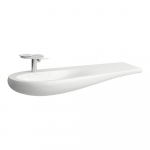 Praustuvas Laufen ILBAGNOALESSI 1200x500x165 mm, baldinis, platus kraštas dešinėje, su 1 anga maišytuvui viduryje, spalva - balta LCC (LAUFEN Clean Coat) 