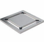 Dušo trapo grotelės Geberit  8x8 cm, šveisto nerūdijančio plieno 