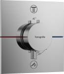 Dalis dekoratyvinė Showerselect Comfort E termostatinė, 2 funkcijų, su integruota apsauga pagal EN1717 
