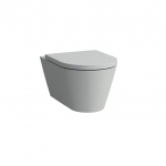Unitazas Kartell by Laufen, pakabinamas,rimless, pilkas matinis 