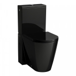 Puodas WC Kartell by Laufen, Rimless, juodas blizgus. Bakelis ir dangtis užsakomi atskirai 