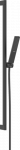 Komplektas stovas dušo Pulsify E 90cm, galvutė, žarna 160cm, juodas matinis 