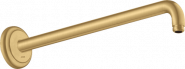 alkūnė dušo galvai Ax 389mm brushed gold 