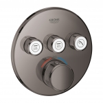 Dalis dekoratyvinė potinkinė GRT SmartControl apvali 3 taškai grafito spalva 