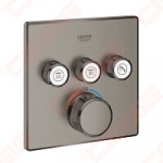 Dalis dekoratyvinė termostatinio potinkinio maišytuvo GRT SmartControl 3 funkcijos brushed hard graphite spalva 