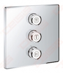Dalis dekorativinė termostatinio maišytuvo SmartControl 3 taškai, kvardratinė forma 