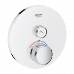 Dekoratyvinė dalis potinkinio dušo maišytuvo Grohe GRT Smartcontrol, 1 funkcija, apvali, spalva-balta 