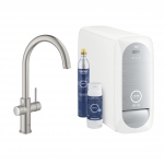 Komplektas plautuvės maišytuvo GROHE Blue Home C nerūdijantis plieas 