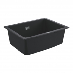 Plautuvė K700U 70C 610x460 universali granito juoda spalva 