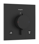 Dalis dekoratyvinė Ecostat Comfort Select E 2 funkcijų, juoda matinė 