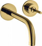 Praustuvo maišytuvas Hansgrohe iš sienos Ax 165mm pol gold 