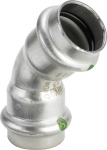 alkūnė 42 v/v 45* pres (Inox) 