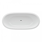 Vonia Alessi One, matmenys: 1780x820x460mm, įleidžiama, su rėmu, iš kompozicinės medžiagos 'Sentec', su centriniu nuotaku 