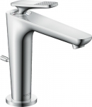 Praustuvo maišytuvas Hansgrohe AX Citterio C 125 Cubic Cut, su pop-up dugno vožtuvu, Cool Start 