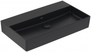 Praustuvas VILLEROY&BOCH Memento 2.0 800x470 šlifuota apačia, pure black spalva 