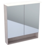 Spintelė veidrodinė Acanto 75x83x21,5 cm, su apšvietimu, ąžuolo spalvos 