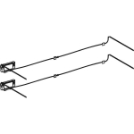 Geberit juostelė stalčių apšvietimui, kairėje ir dešinėje, 35 cm 