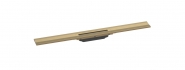Raindrain Flex grotelës 80cm, pjaustomos, montavimui prie sienos, brushed bronze 