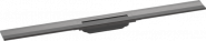 Raindrain Flex grotelės 90cm, pjaustomos, brushed black chrome 