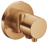 Dalis virštinkinė IXMO divertis+stop ventilis su pajungimu dušo žarnai, matinės bronzos spalva 