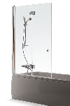 Vonios sienelė Brasta Glass BERTA 798-808x1500, skaidrus stiklas 