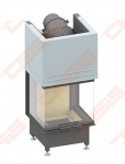 Plieninis židinio ugniakuras SCHMID EKKO U 55(45)57 H (545 x 1380 x 518); 4,3-9,1kW 