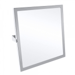 Veidrodis žmonėms su negalia, 600x600 mm, matinio nerūdijančio plieno rėmu 
