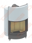 Plieninis židinio ugniakuras SCHMID RONDA 6757 H (725 x 1380 x 600); 3,3-8,7kW 