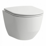 Pakabinamas unitazas LAUFEN PRO compact, Rimless, su lėtai užsidarančiu dangčiu 